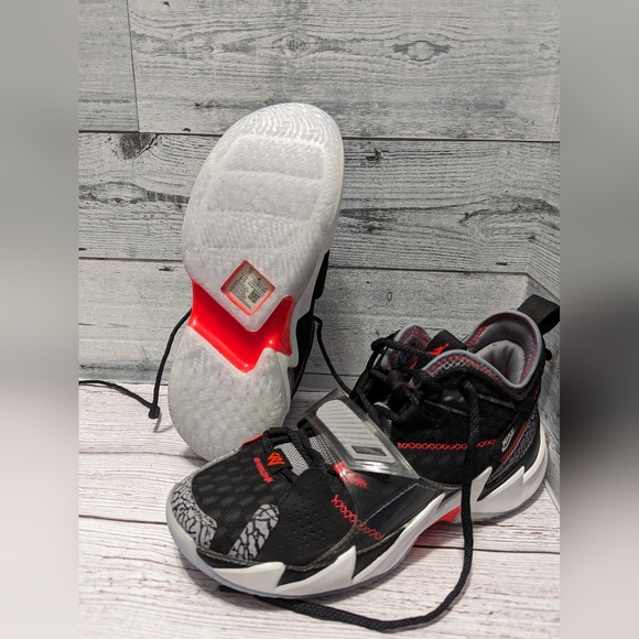 Air Jordan Why Not Zer0.3 Black Cement! Never Worn! No Box. Size 7Y.